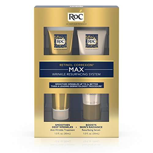 RoC Retinol Correxion Max Wrinkle Resurfacing Anti-Aging Skin Care System, Deep Wrinkle ..