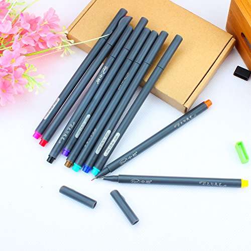 Bullet Journaling Pens Set, Taotree Fineliner Colored Sketch Writing Drawing Pens, Porous Fine Poin
