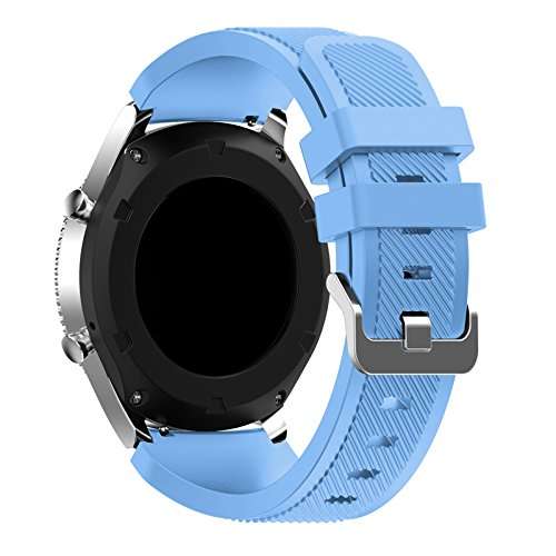 Leefrei Gear S3 Watch Band, Soft Silicone Sport Band Replacement Strap for Samsung Gear S3 Frontier