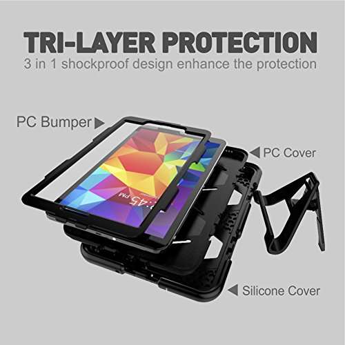 Samsung Galaxy Tab S3 9.7 Case(SM-T820),Slim Heavy Duty Shockproof Rugged Case High Impact Resistan