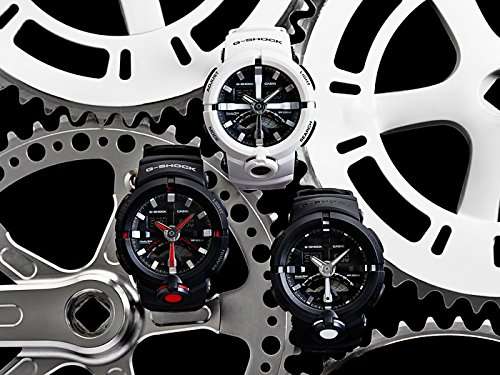 Casio G Shock Urban Black and Red Resin Mens Watch GA500-1A4