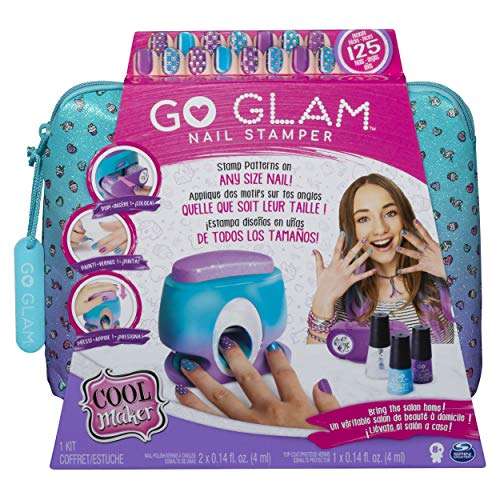 Cool MAKER 6045484 GO Glam Nail Stamper, Nail Studio with 5 Patterns to Decorate 125 Nails, Multicol