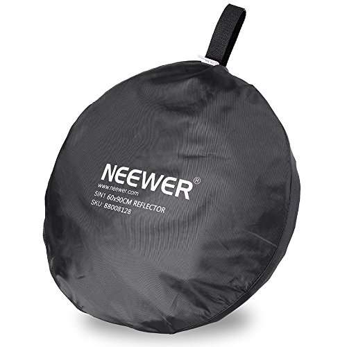 Neewer 5 in 1 Portable 24 x 36"/60 x 90cm Round Collapsible Multi Disc Photography Studio Photo Cam
