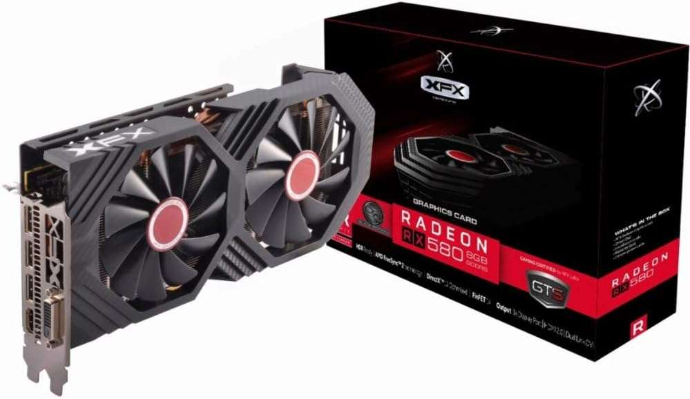 XFX - AMD Radeon RX 580 GTS Black Edition 8GB GDDR5 PCI Express 3.0 Graphics Card