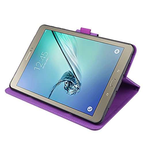 wisers Samsung Galaxy Tab S3 9.7 9.7-inch Tablet Case / Cover, Front Stand Type, Purple