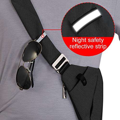 OSOCE Sling Bag Chest Shoulder Bag,Crossbody Backpack Waterproof Multipurpose Daypacks for Travel S