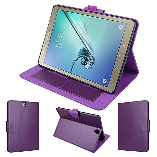 wisers Samsung Galaxy Tab S3 9.7 9.7-inch Tablet Case / Cover, Front Stand Type, Purple