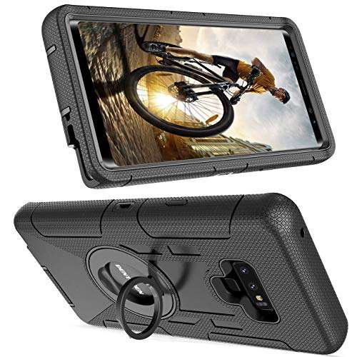 Samsung Note 9 Case, BENTOBEN Galaxy Note 9 Case Belt Clip, Heavy Duty Shockproof Kickstand Swivel