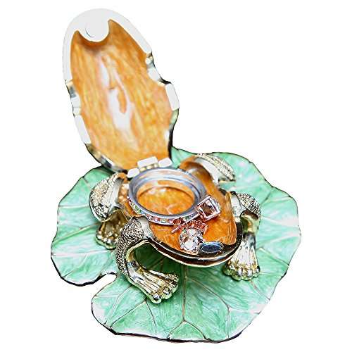 Home-X Frog Shaped Jewelry Box. Trinket Box