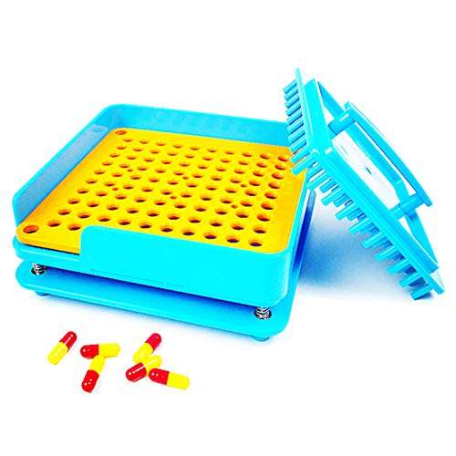100PCS Capsule Holder Size 00 Plate, Capsule Filler Machine Tray,Manual Powder Filling Machine for S