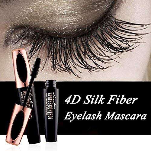 Ginkago 4D Silk Fiber Eyelash Mascara Extension Makeup Black Waterproof Kit Eye Lashes