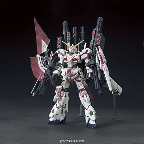 Bandai Hobby HGUC Full Armor Destroy Mode/Red Version "Gundam Unicorn" Model Kit (1/144 Scale)