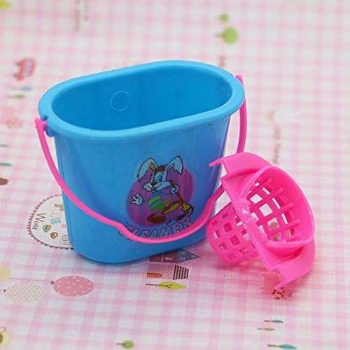 Leisial9 pack Kids Toy Cleaning Set House Toy Mop Broom Brush and Dustpan Pretend Play Toy Kit For