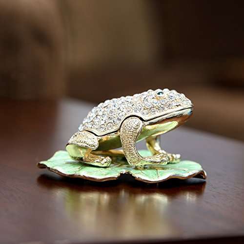 Home-X Frog Shaped Jewelry Box. Trinket Box