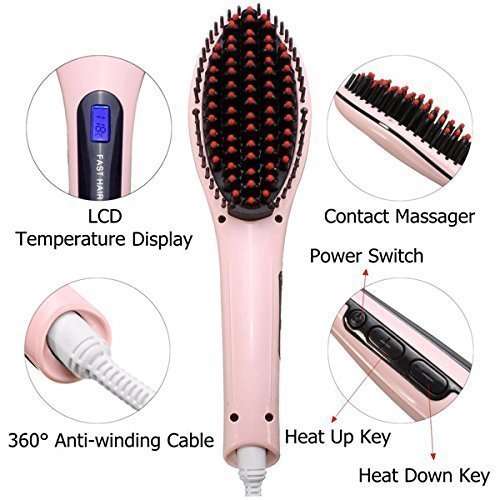 Fast Hair Straightener Brush HQT-906