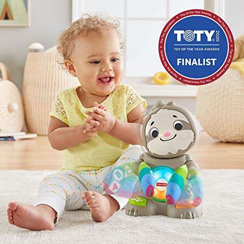Fisher Price GHR  Linkimals Smooth Moves Sloth  Baby Toy with Music   Lights  Multicolour...
