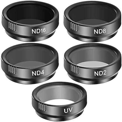 Neewer 5 Pieces Cinematic Filter Set for GoPro Hero 4 3+, Ultra Lightweight Filters for Production,