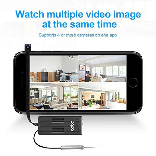 AOBO Spy Camera Wireless Hidden 1080P HD Mini WiFi Camera Motion Activated Detection Alarm Spy Nann