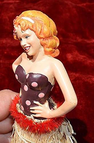 Hawaiian 40's Retro Vintage-Styled Hula Pin Up Girl Car Dashboard Doll Style May Vary...