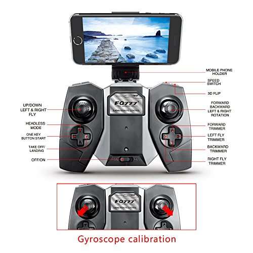 FQ17W RC Drone with Camera Live Vedio WiFi FPV Foldable G-Sensor Altitude Hold Quadcopter - Open Box