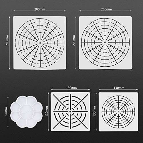 Futohon Mandala Dotting Tools for Rock Painting with Pen Dotting Tools Mandala Stencil Acrylic Dott