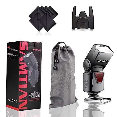SAMTIAN Speedlite Flash Professional Electronic Camera Flash Speedlight for Canon Nikon Panasonic O
