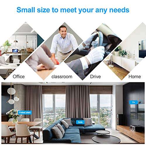 AOBO Spy Camera Wireless Hidden 1080P HD Mini WiFi Camera Motion Activated Detection Alarm Spy Nann