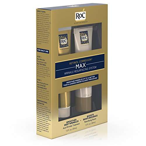 RoC Retinol Correxion Max Wrinkle Resurfacing Anti-Aging Skin Care System, Deep Wrinkle ..