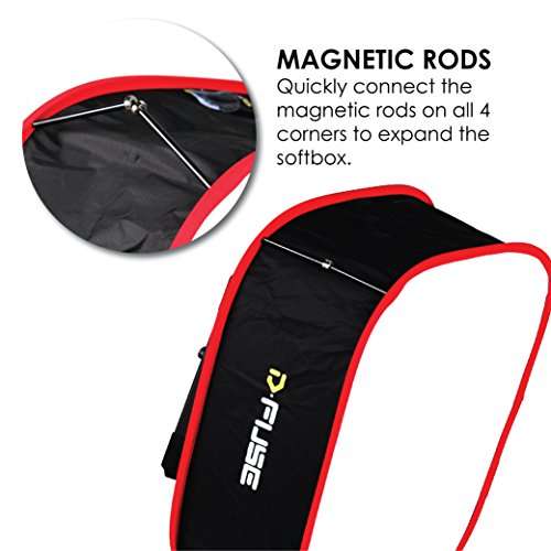 Kamerar D-Fuse Combo: Medium LED Light Panel Softbox & D-Fuse Softbox Grid, 9.25"x9.25" (DF-1M)