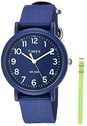 Timex Unisex TWG018400 Weekender Color Rush Navy/Green Box Set