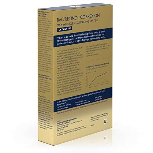 RoC Retinol Correxion Max Wrinkle Resurfacing Anti-Aging Skin Care System, Deep Wrinkle ..