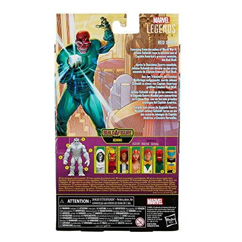 Marvel Hasbro Legends Series 6-inch Collectible Action Red Skull Figure and 7 Accessories and 1 B...