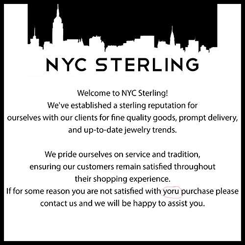 Men's 4mm Solid Sterling Silver .925 Curb Link Chain Necklace, Made in Italy (22 Inches)