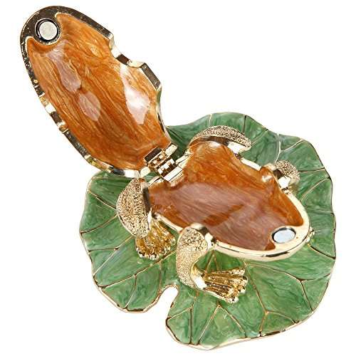 Home-X Frog Shaped Jewelry Box. Trinket Box
