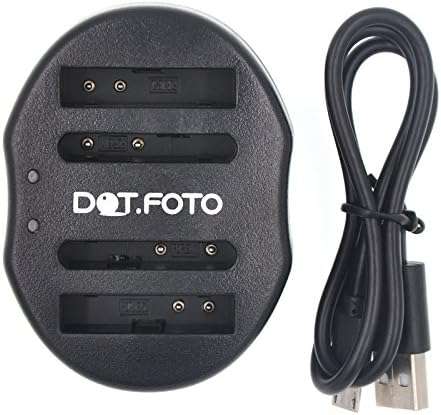 Dot.Foto Brand 2000 mAh Replacement Sony/Canon NP-BN1/NB-6L Battery and Dual Slot USB Charger for So