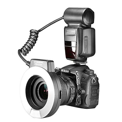 Neewer Macro TTL Ring Flash Light with AF Assist Lamp for Nikon DSLR Camera such as D7200 D7100 D70