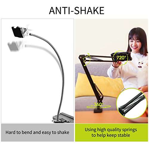 Benks Lazy iPad Mount, Table Holder, Universal Long Arm Mobile Phone Bracket, Flexible Gooseneck Cl