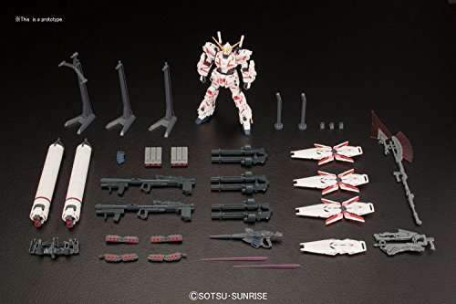 Bandai Hobby HGUC Full Armor Destroy Mode/Red Version "Gundam Unicorn" Model Kit (1/144 Scale)