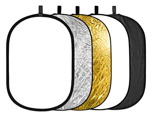 Neewer 5 in 1 Portable 24 x 36"/60 x 90cm Round Collapsible Multi Disc Photography Studio Photo Cam