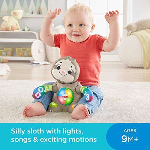 Fisher Price GHR  Linkimals Smooth Moves Sloth  Baby Toy with Music   Lights  Multicolour...