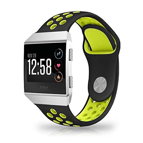 For Fitbit Ionic Bands, VODKE Soft Silicone Replacement Sports watch Bands/Strap/Bracelet/Wristband