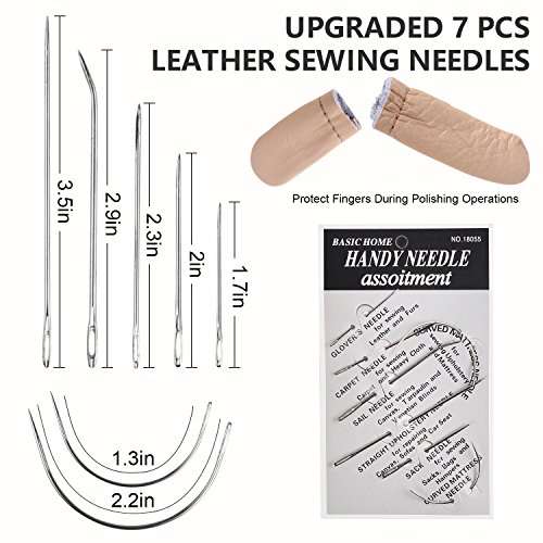 Leather Sewing Tools YESURPRISE 22 Pieces Leather Craft Tool Kit DIY Leather Stitching Making Worki