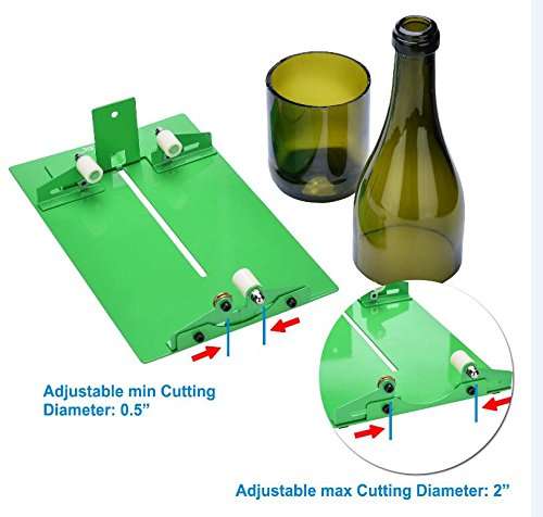 AGPtek Glass Bottle Cutter, Long Bottle Cutter DIY Cutting Machine Wine Bottles and Beer Bottles Cu