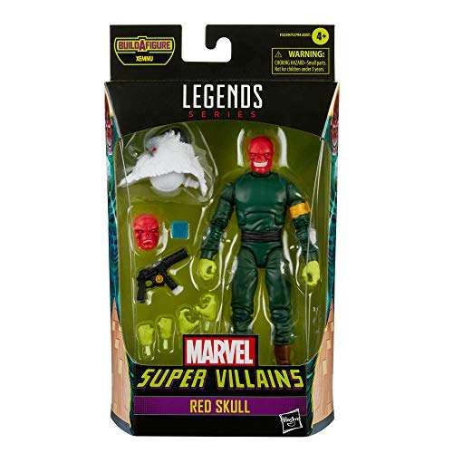Marvel Hasbro Legends Series 6-inch Collectible Action Red Skull Figure and 7 Accessories and 1 B...