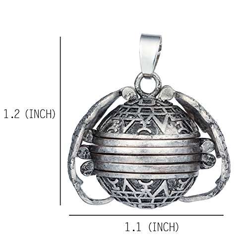 Antique Silver Personalized Custom Photo Pendant Wings Necklace Locket 18mm Pictures Frame 4 Four