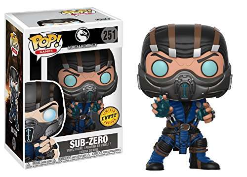 Funko Pop! Games: Mortal Kombat - Sub-Zero CHASE Limited Edition Vinyl Figure (Bundled with Pop BOX