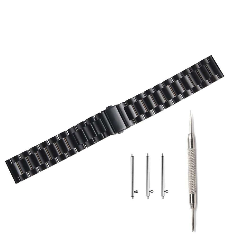 Huawei Watch 2 Sport Watch Band (4.6~7.1"Inch), Threeeggs 20mm Stainless Steel Watch Bands