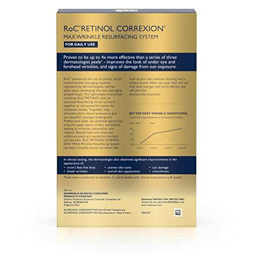 RoC Retinol Correxion Max Wrinkle Resurfacing Anti-Aging Skin Care System, Deep Wrinkle ..