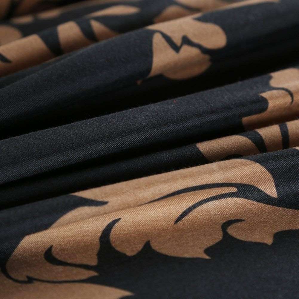 1 Floral Duvet Cover Set Queen Size European Damask Comforter Cover with 2 Pillow Shams