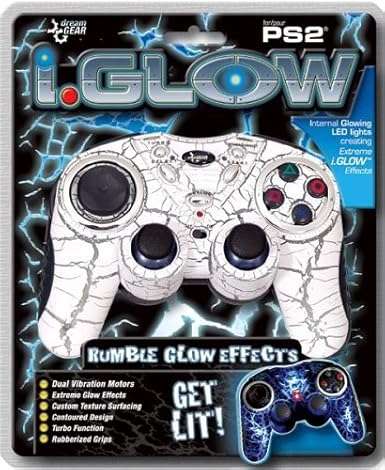 dreamGEAR iGlow PlayStation 2 Wired Controller - White - Open Box